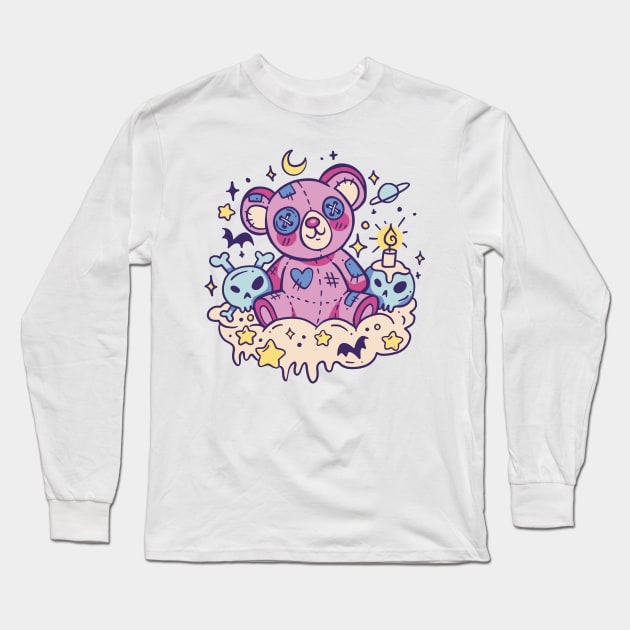 Creepy Kawaii Long Sleeve T-Shirt by LindenDesigns